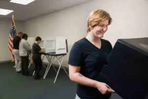 picture of people voting